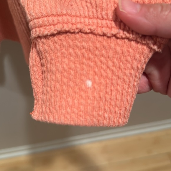 Aerie coral orange Off-the-Shoulder Sweater Relaxed Fit Large - Picture 5 of 7